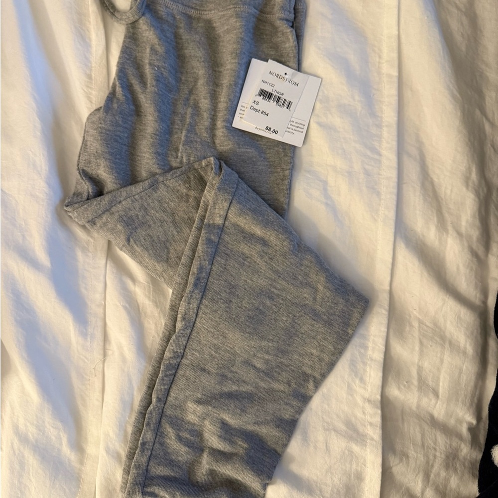 Gray High-Waisted Leggings